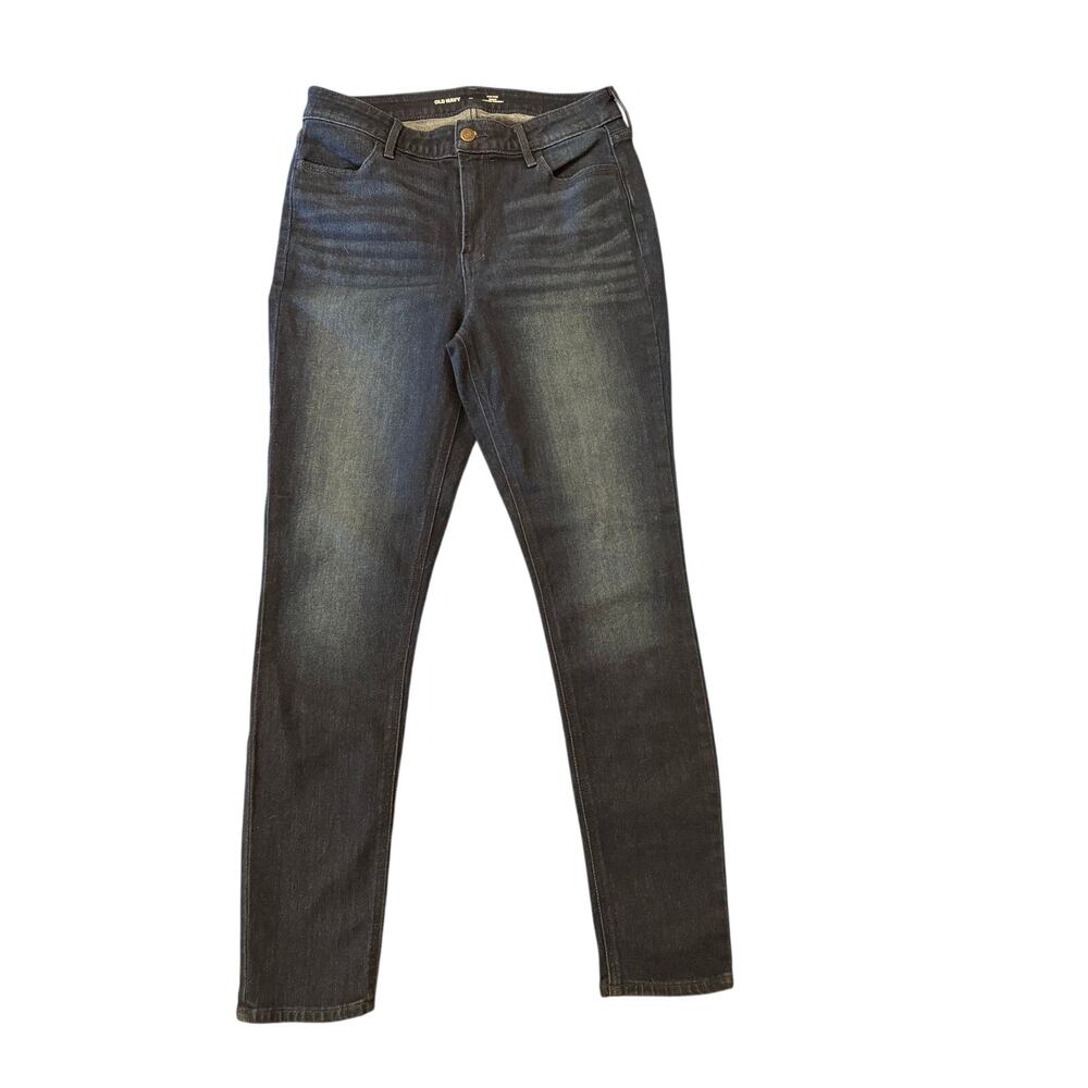 Old Navy high rise super skinny Dark denim jeans size 10